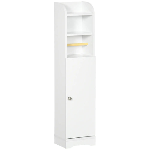 kleankin Multi Storage Narrow Bathroom Cabinet White