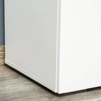 White cabinet side panel with smooth finish and straight edges.