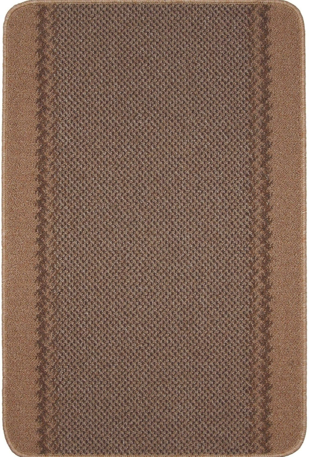 Washable Bordered Beige Rug  | 116B