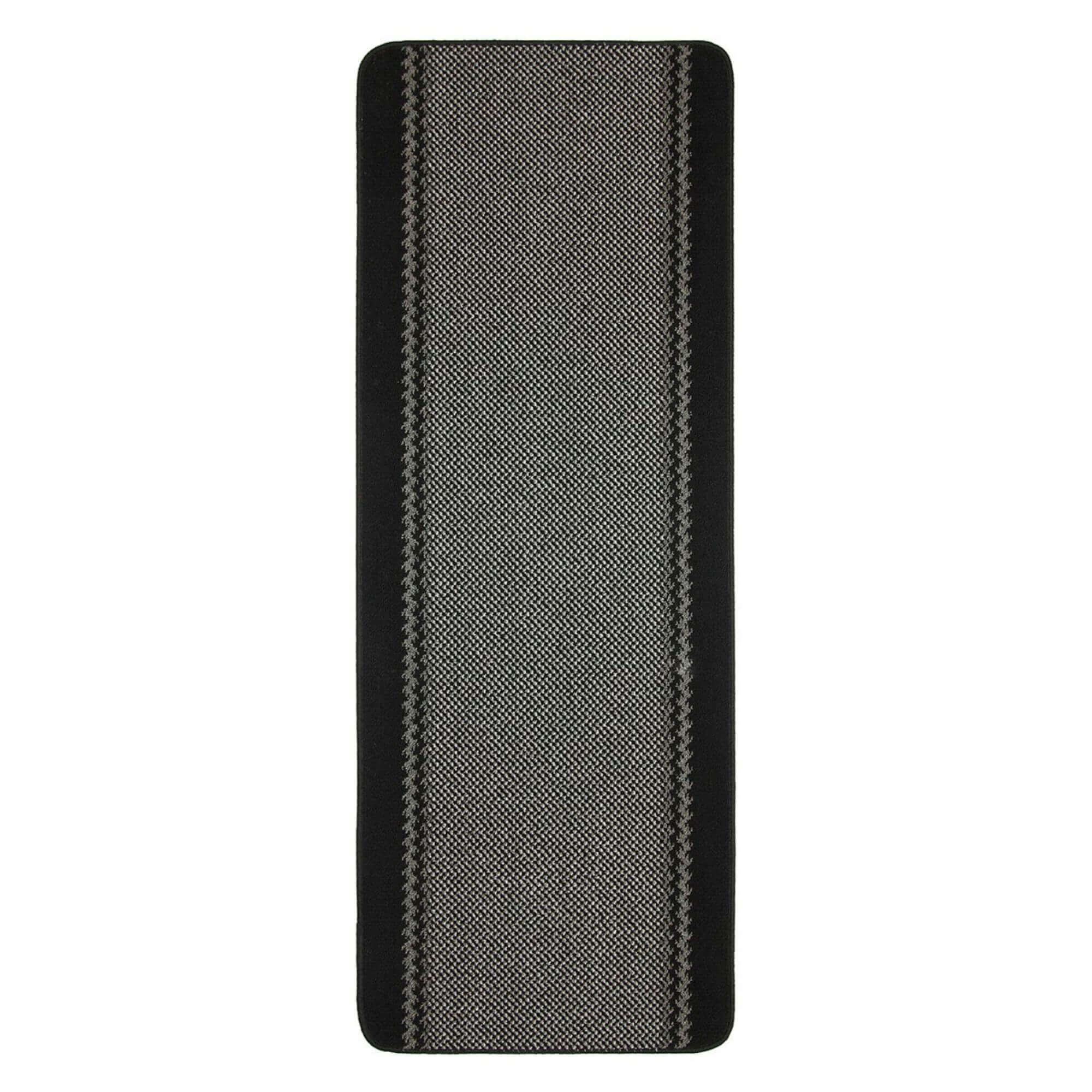 Washable Bordered Black Rug  | 116Bl