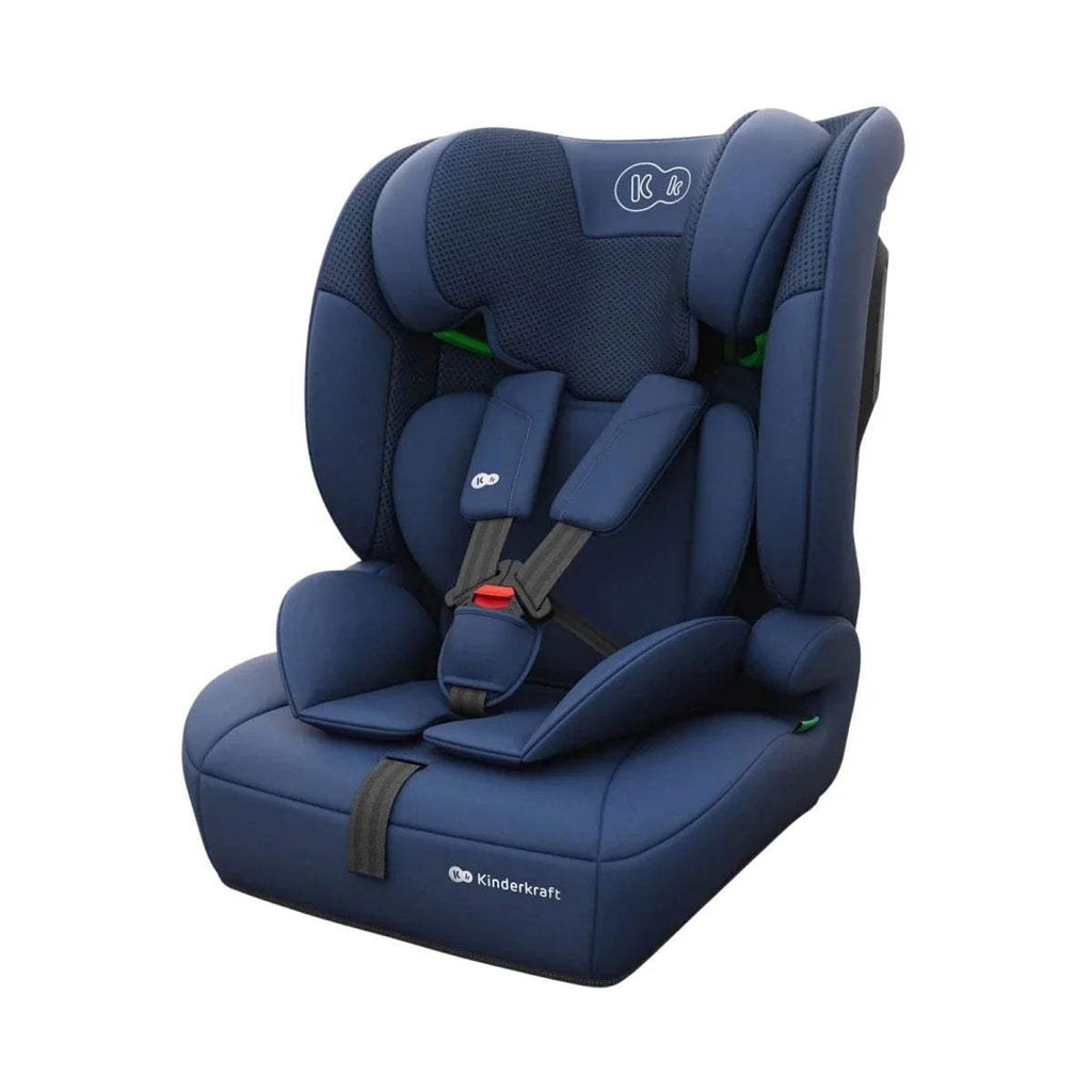 Navy group 1/2/3 i-Size car seat with padded headrest and harness