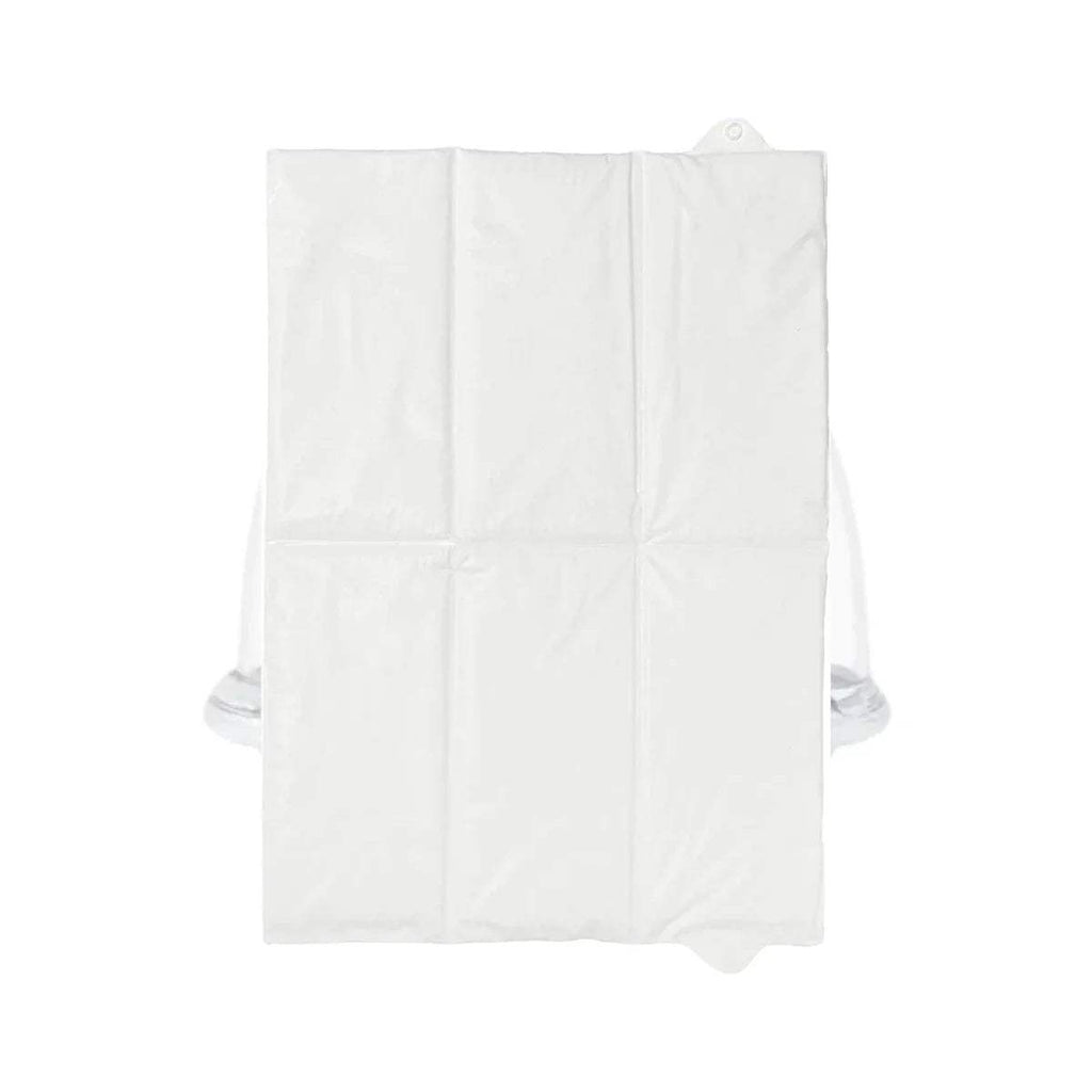 Travel changing mat, plain white with carry handle