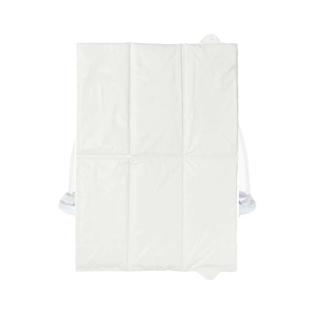 Travel changing mat, plain white with carry handle