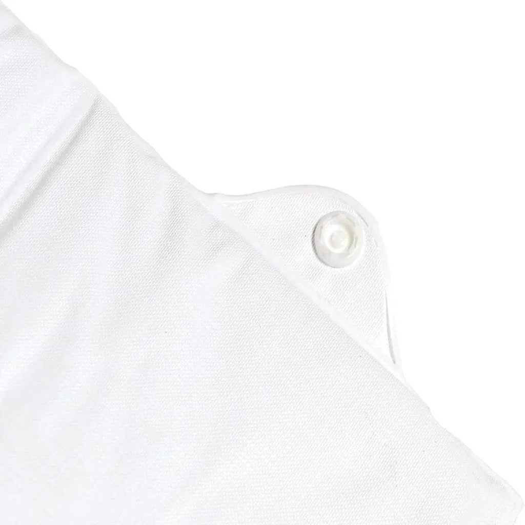 Travel changing mat fabric detail with snap button