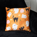 Square Sweet and Spooky Ghost Print Cushion - Bobobiy