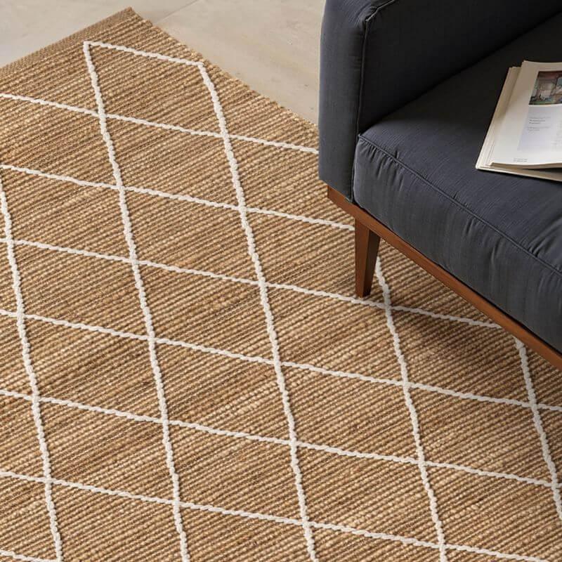 KunuJuteKunuNaturalGoldWhiteRug-beige-7 - Bobobiy