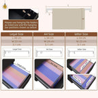 3-drawer filing cabinet file-size guide for legal, A4, and letter documents