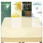 Beige outdoor furniture cover for waterproof, anti-UV, dust-proof, snow resistance