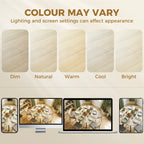 Natural wood finish table color options swatches