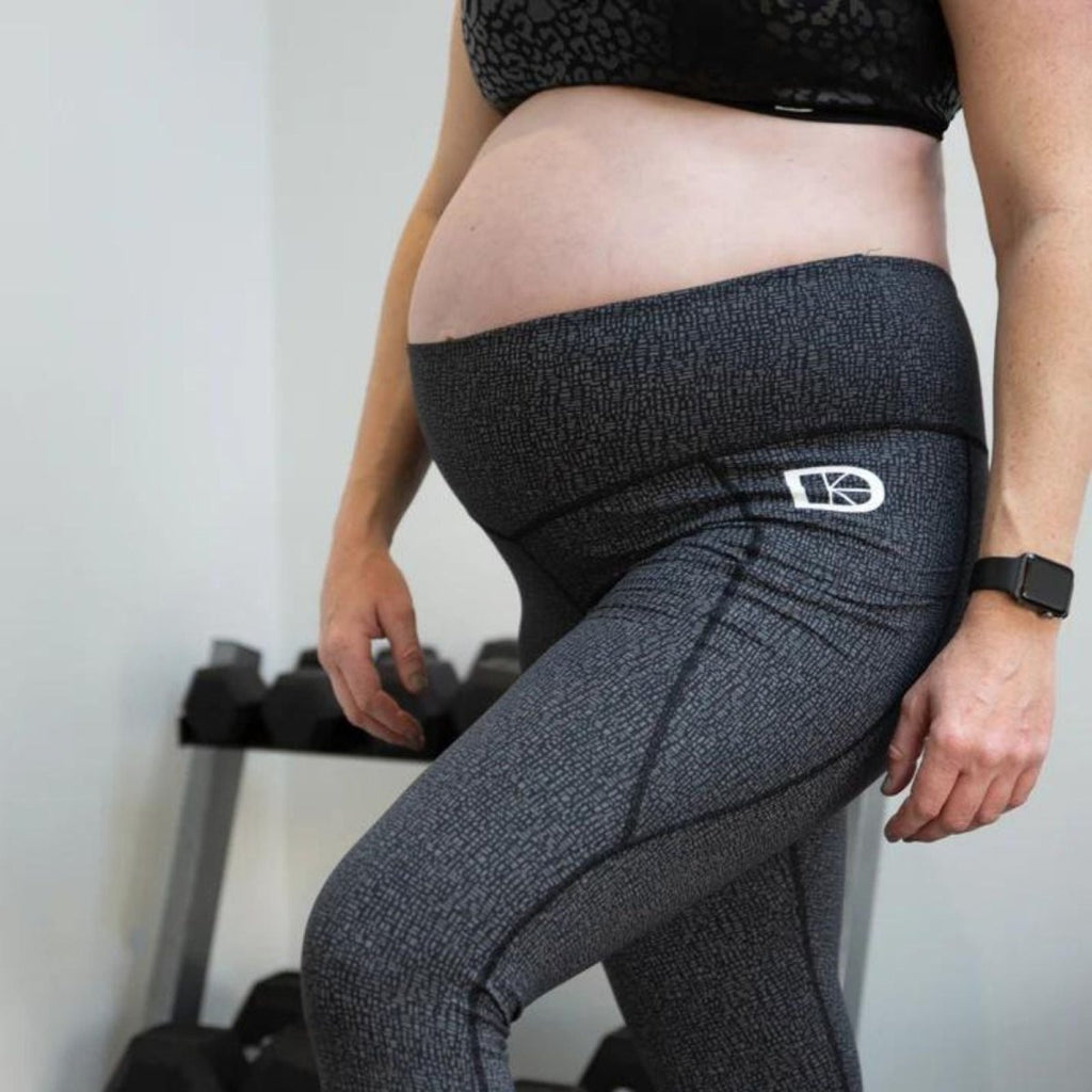 Latched Maternity and Postnatal Active Support Leggings - Illuminate Reflective