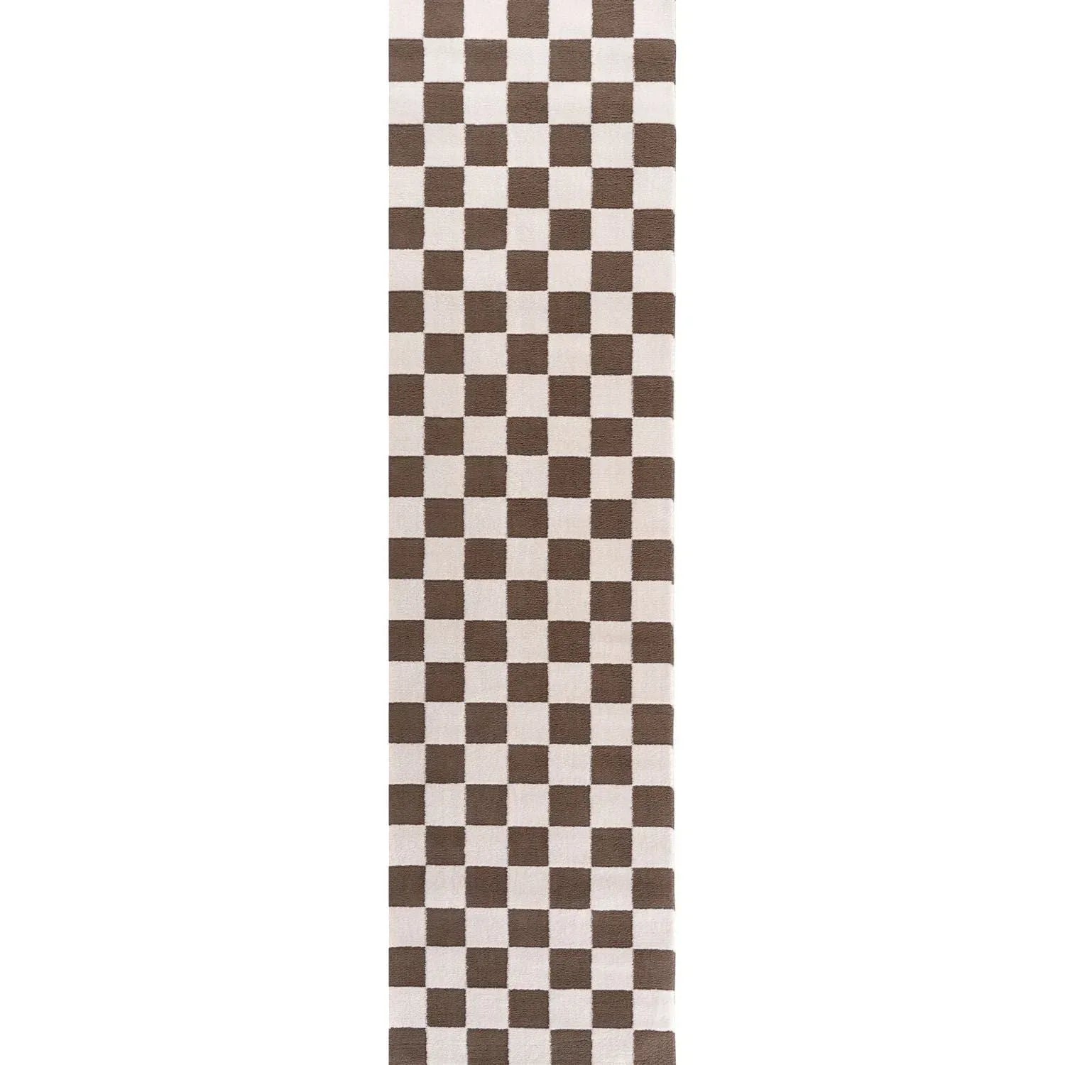 Loft_Checkerboard_Brown_runner - Bobobiy