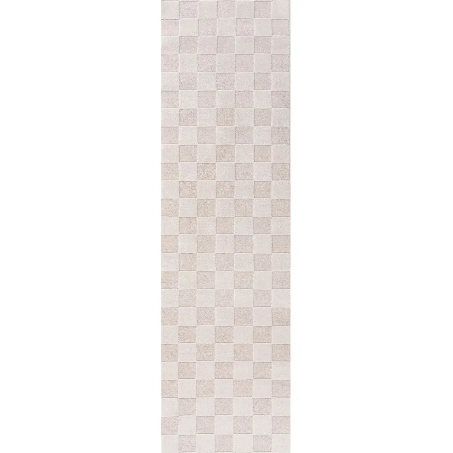 Loft_Checkerboard_Cream_runner - Bobobiy