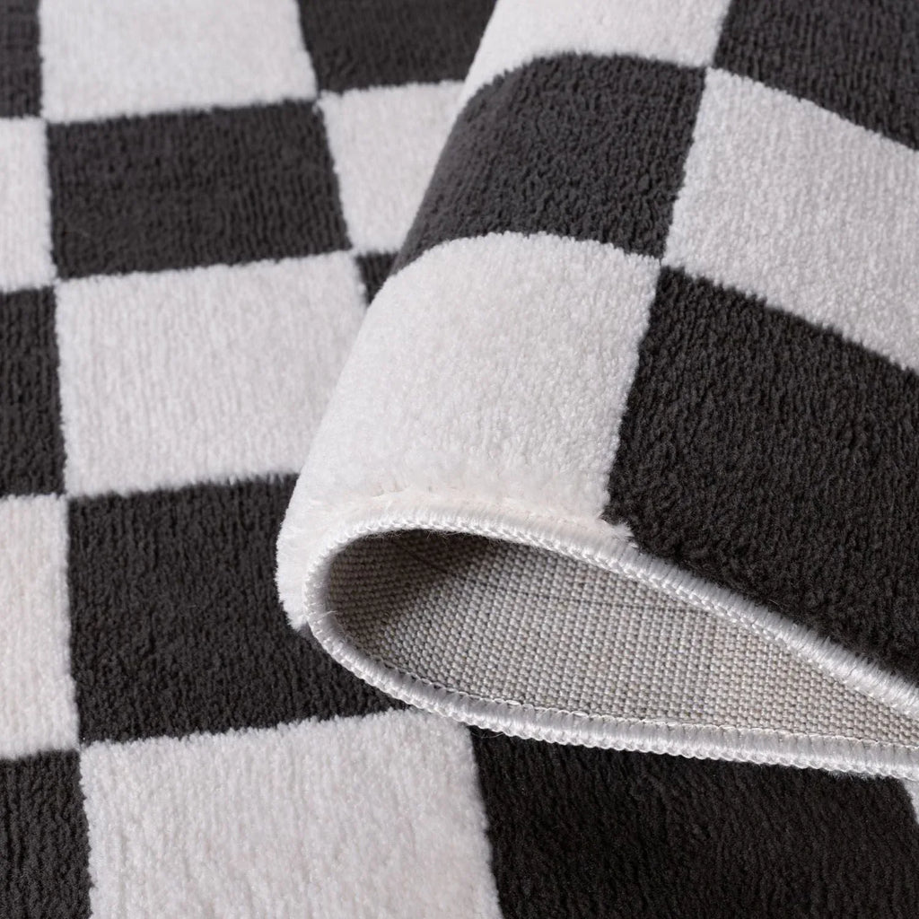 Loft_Checkerboard_Dark_Grey_folded - Bobobiy