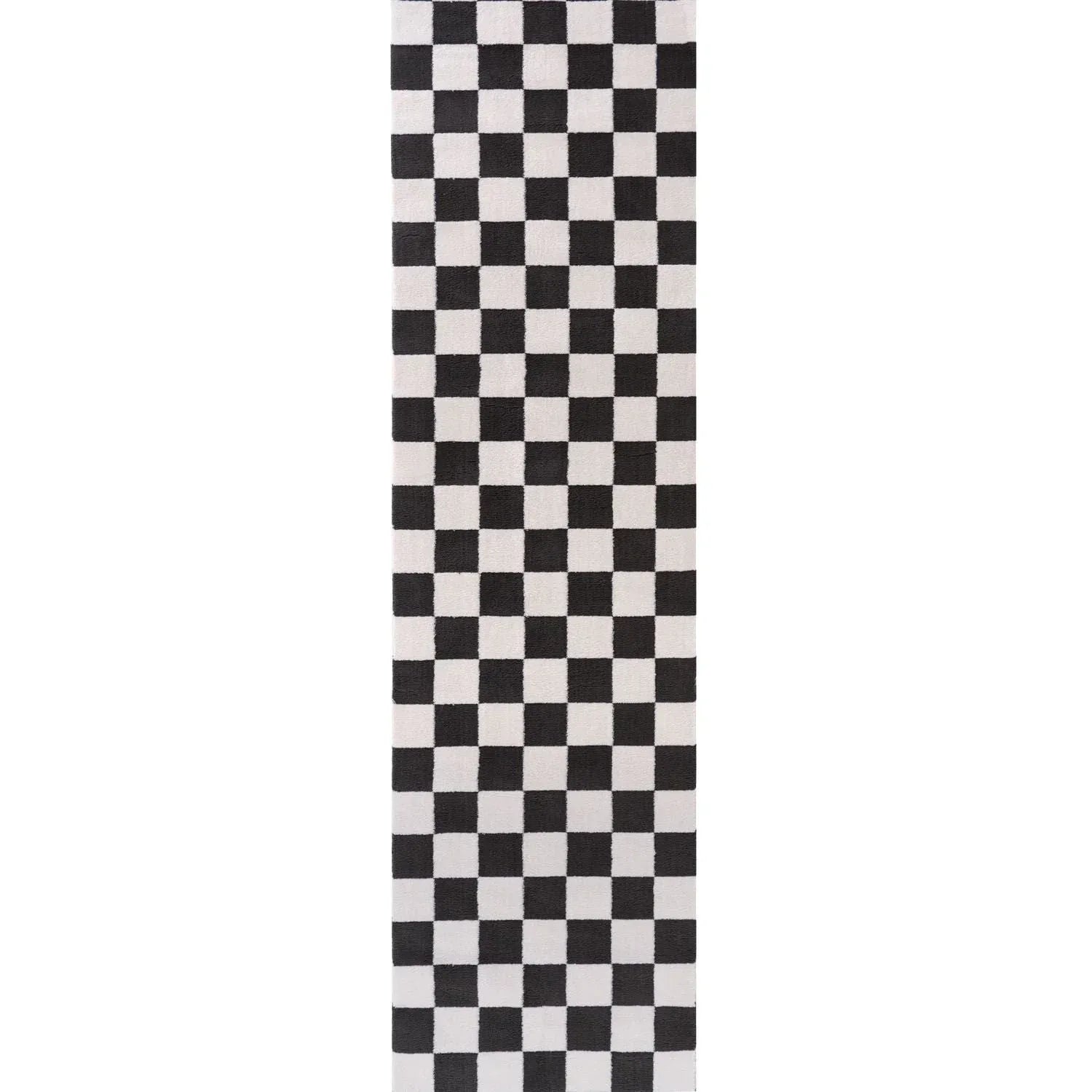 Loft_Checkerboard_Dark_Grey_runner - Bobobiy