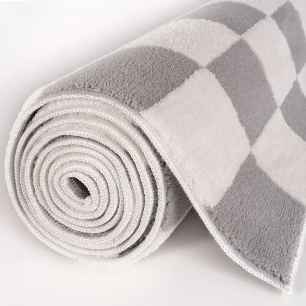 Loft_Checkerboard_Grey_roll - Bobobiy