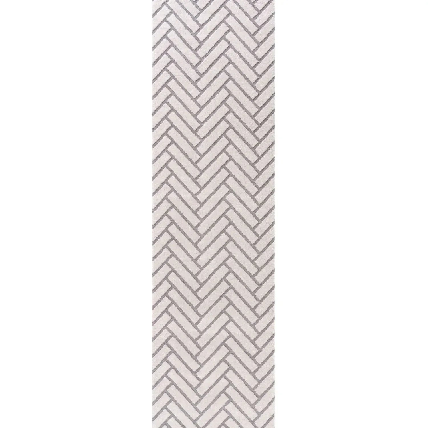 Loft_Chevron_Grey_runner - Bobobiy