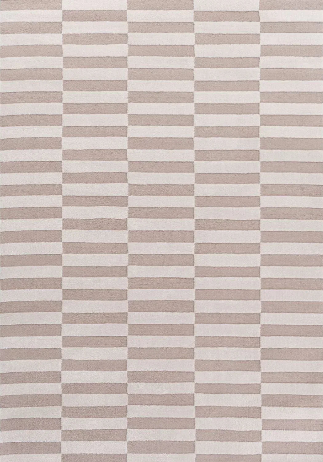 Loft_Striped_Beige_Rug_top_view - Bobobiy