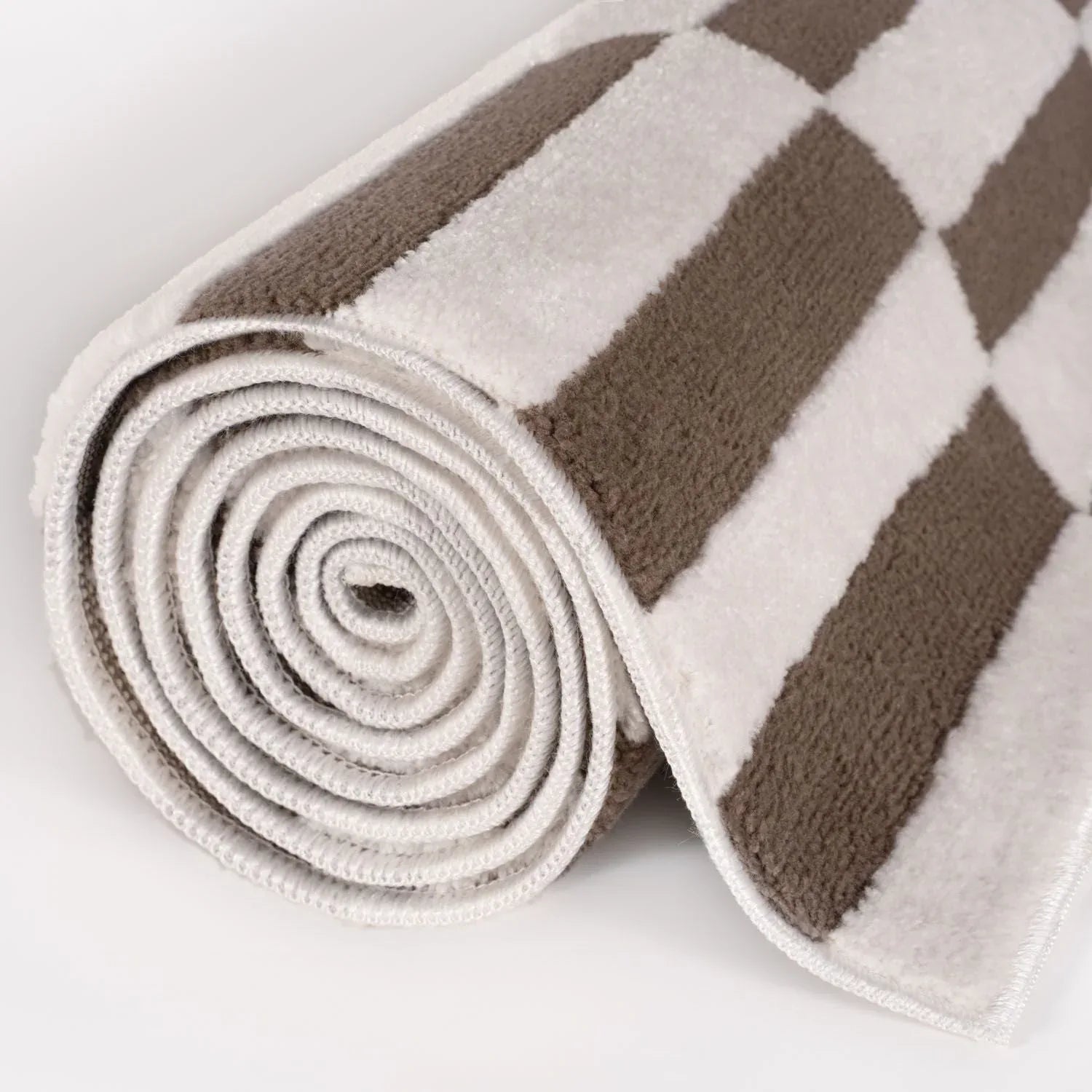 Loft_Striped_Brown_Rug_roll - Bobobiy