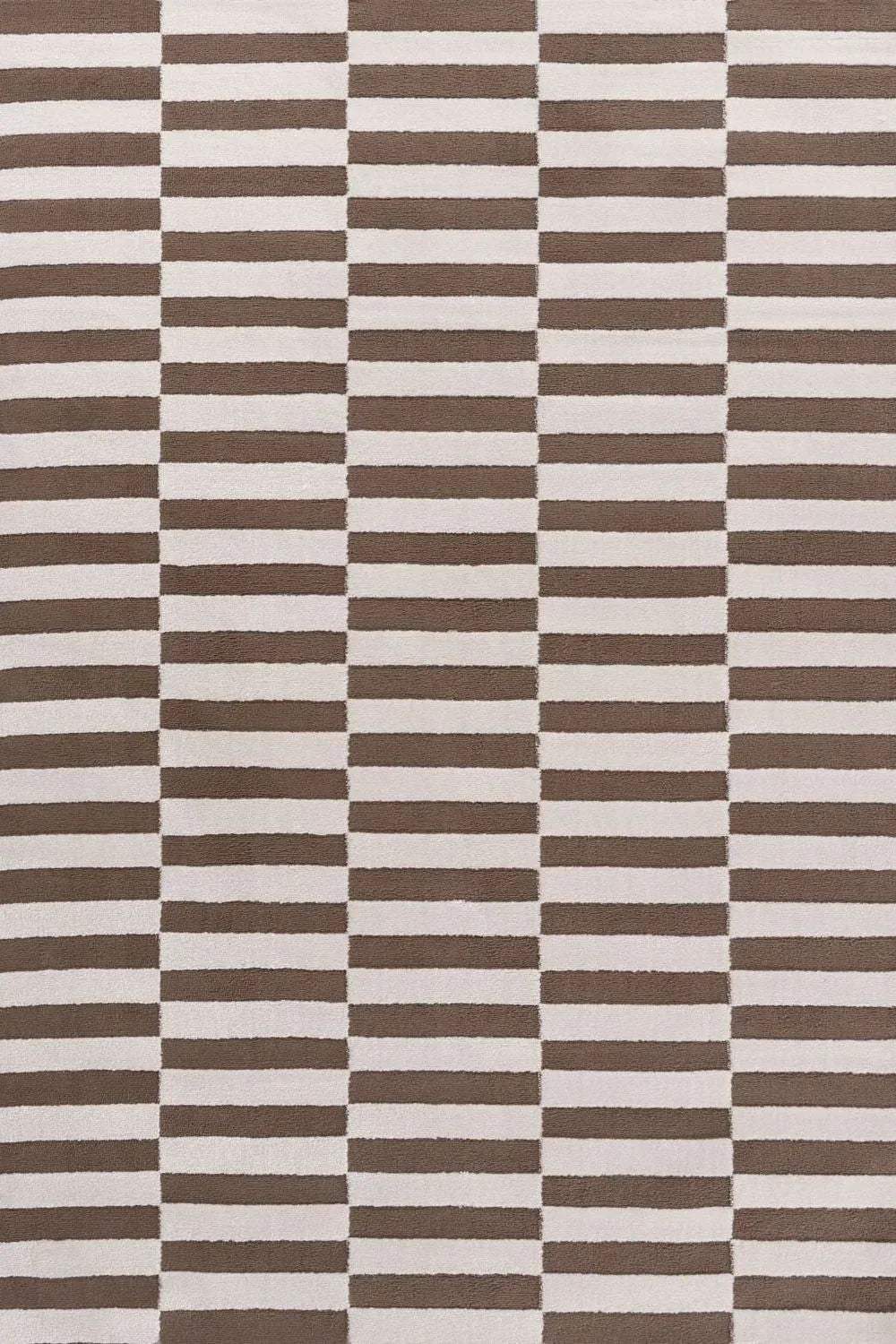 Loft Striped Brown Rug – Bobobiy