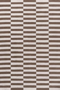 Loft_Striped_Brown_Rug_top_view - Bobobiy