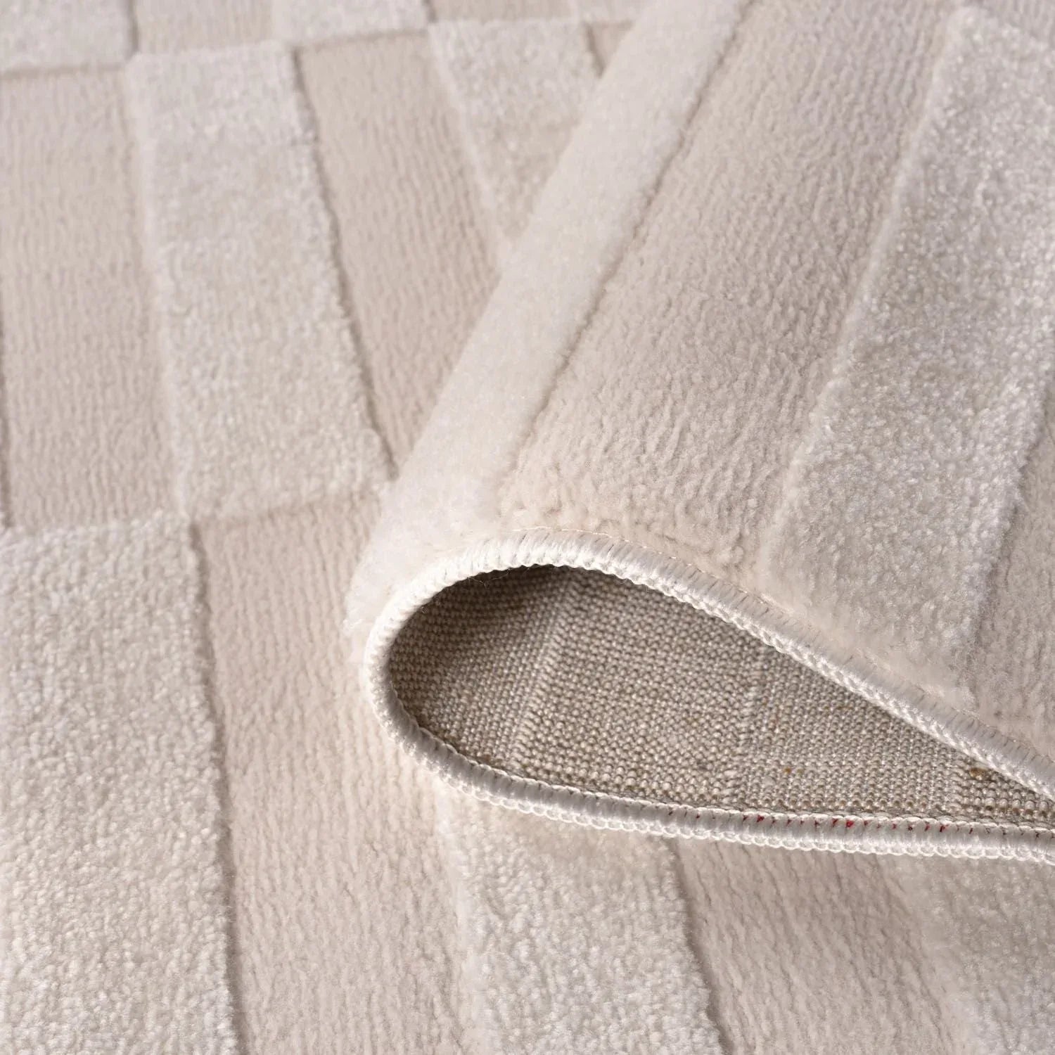 Loft_Striped_Cream_Rug_folded - Bobobiy