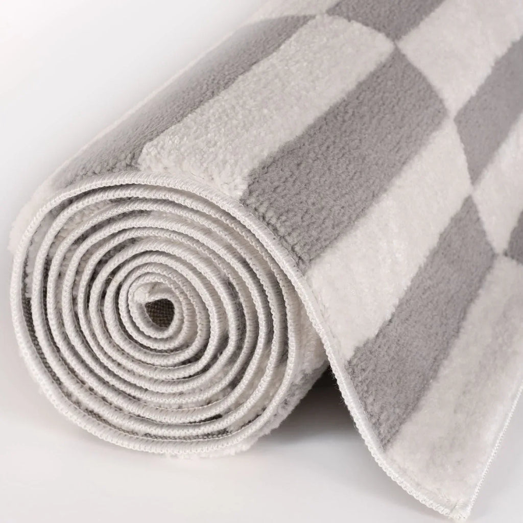 Loft_Striped_Grey_Rug_roll - Bobobiy