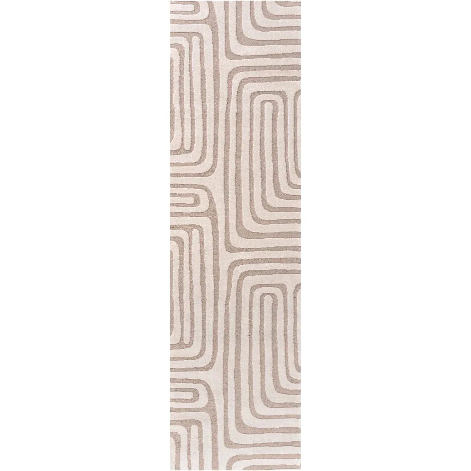 Loft_geometric_beige_runner - Bobobiy
