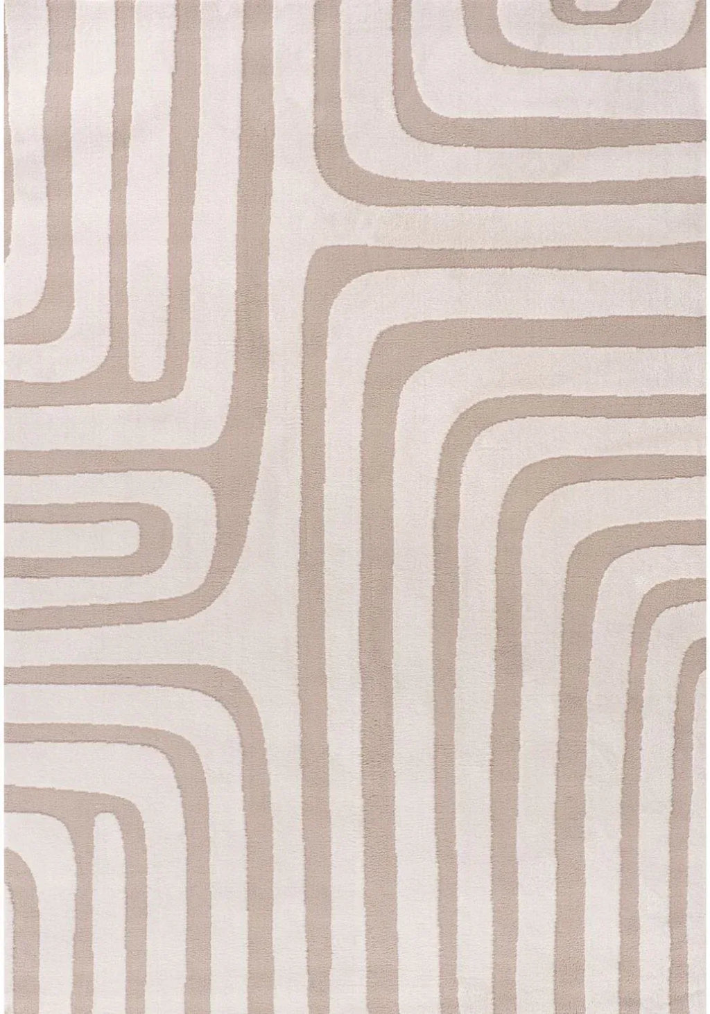 Loft_geometric_beige_top_view - Bobobiy