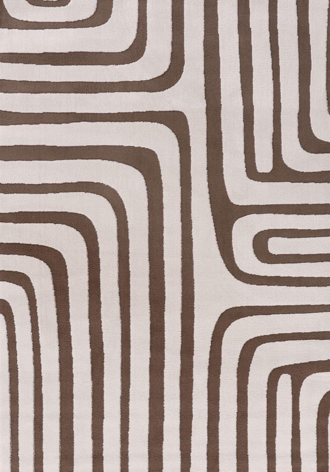 Loft_geometric_brown_top_view - Bobobiy