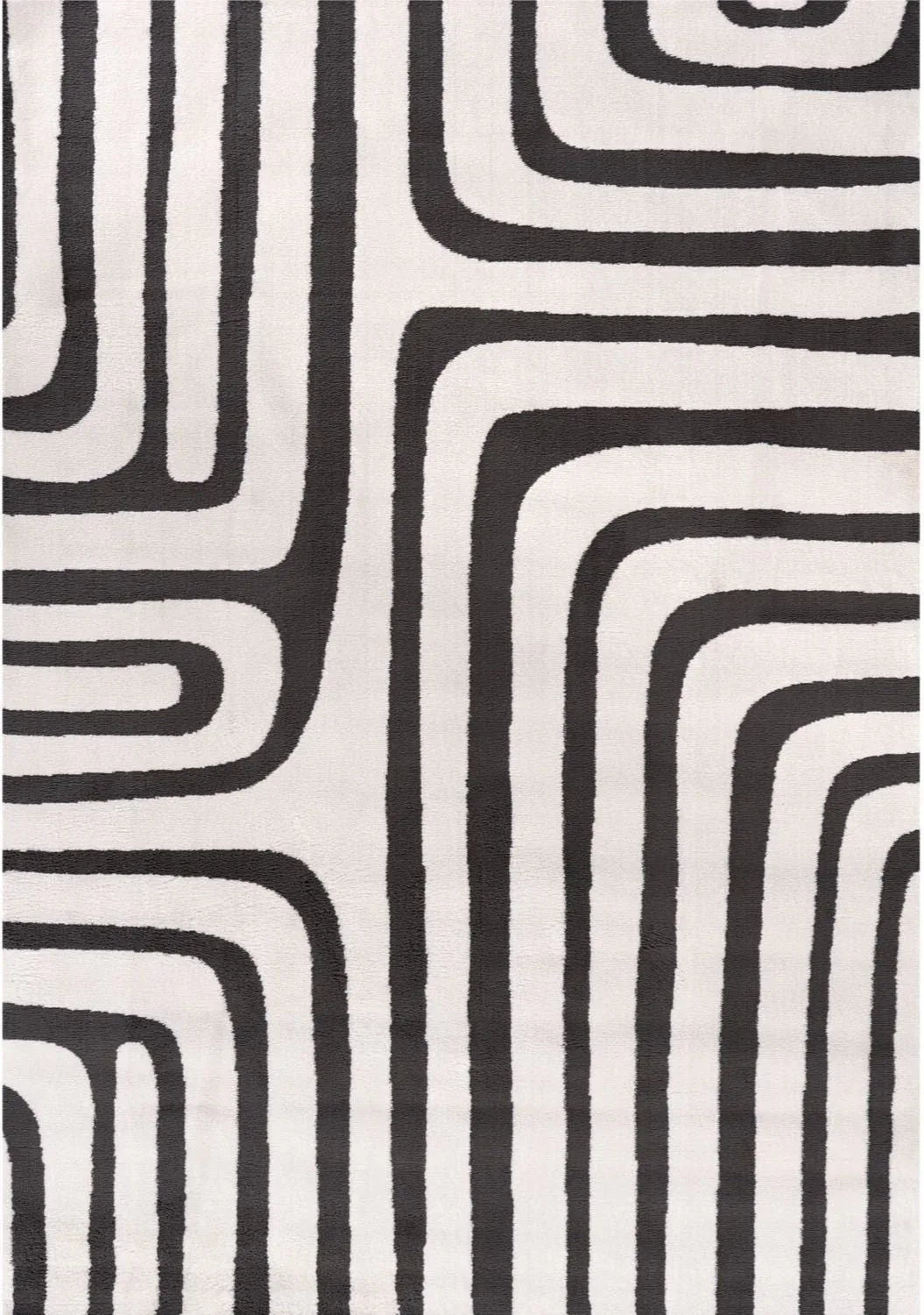 Loft_geometric_darkgrey_top_view - Bobobiy