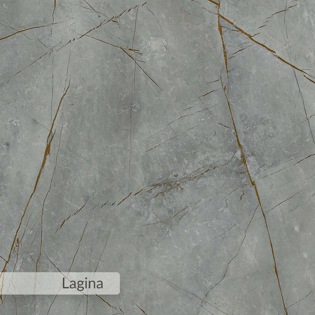 Simpi side table finish in Lagina light stone-look with gold veining sample