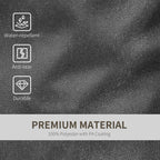 Close up of black anti-tear, water-repellent sandbag fabric material