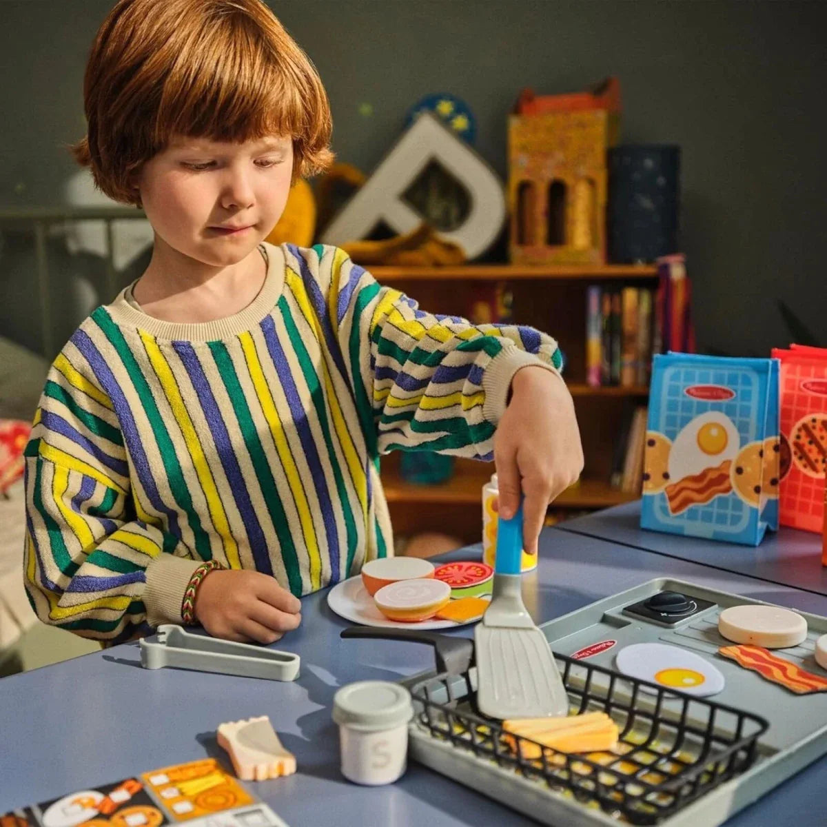 Melissa & Doug Flip & Fry Grill Play Set