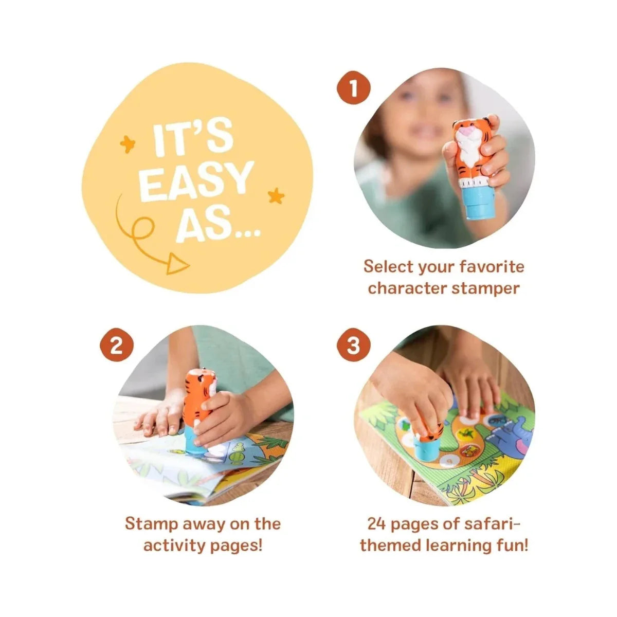 Melissa & Doug Sticker Wow Pad and Tiger Stamp