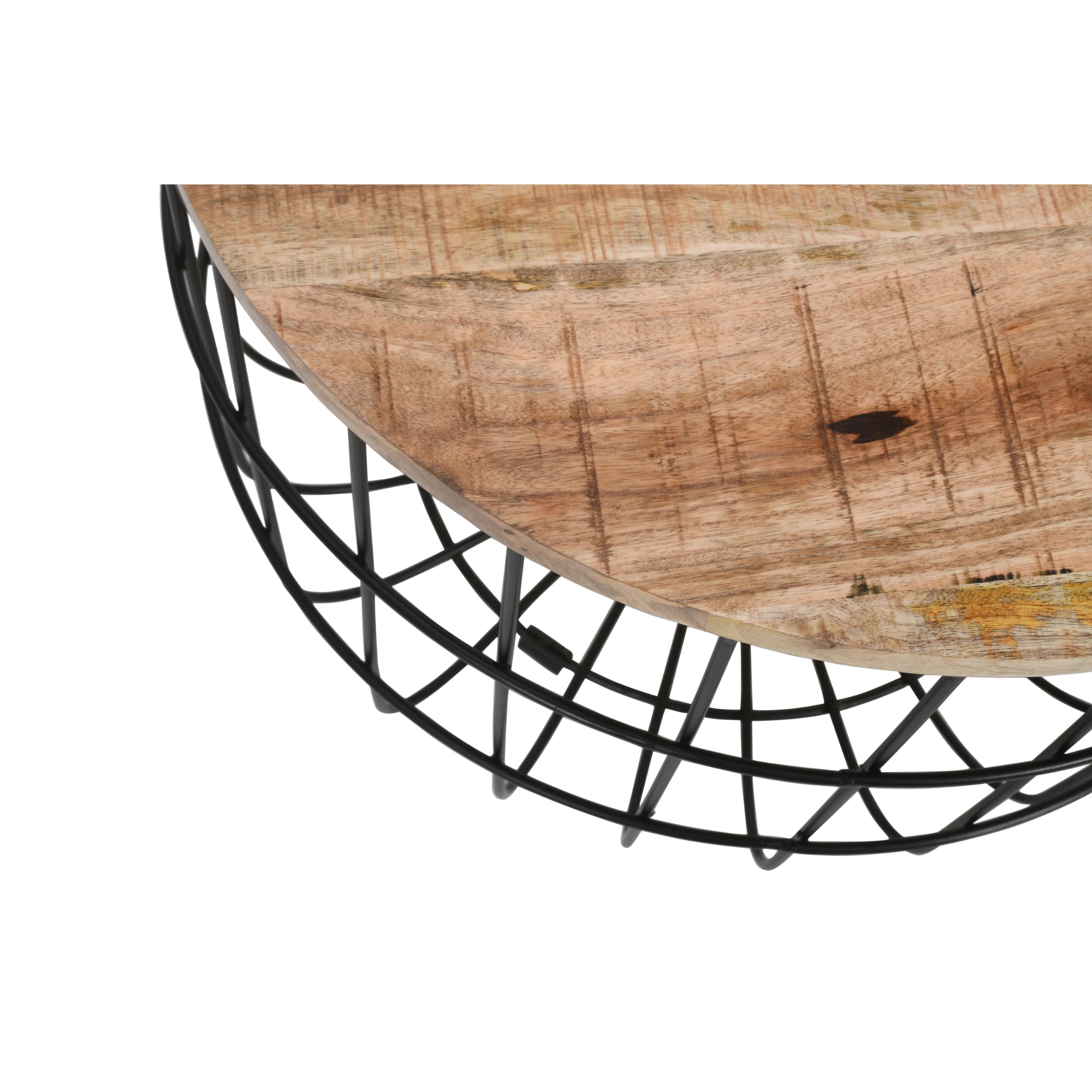 Merlin Mango Wooden Wire Coffee Table