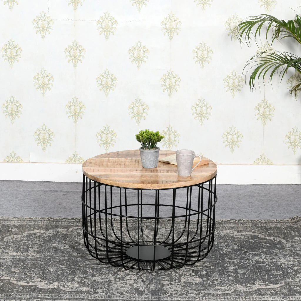 MD11-Merlin-Solid-Wood-and-Metal-Wire-Coffee-Table-With-Removable-Top-Lifestyle - Bobobiy