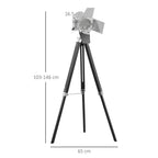 Height-adjustable tripod floor lamp, 103–146 cm stand height