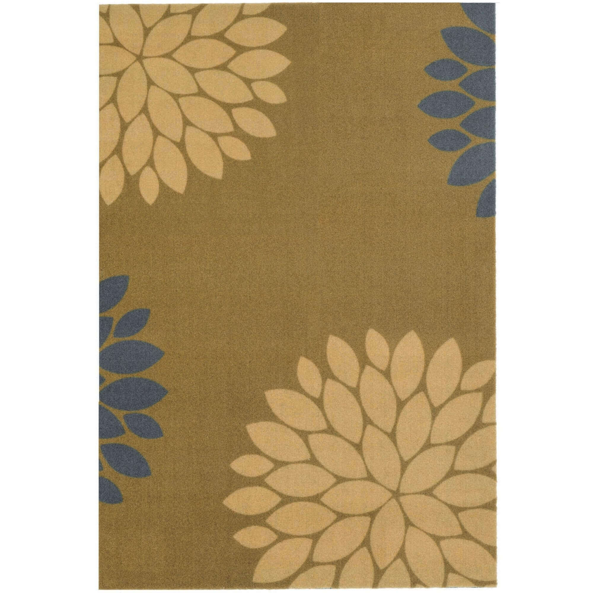 Recycled Washable Floral Mat | 130