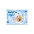 Baby diaper pack, size 4 Maxi 62 nappies, tape closure, blue graphics