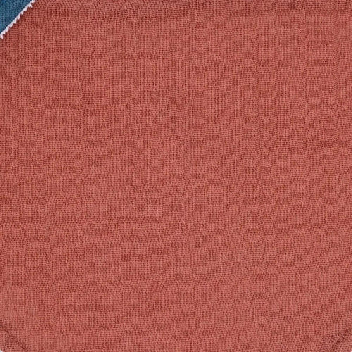 Messy Duck Bandana Baby Bib Pack of 2 - Terracotta & Deep Navy