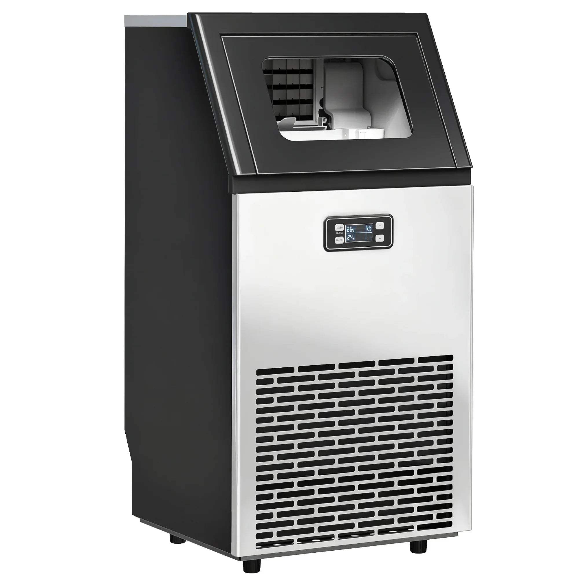 Commercial Ice Maker Machine Freestanding Stainless Steel Ice M – Bobobiy