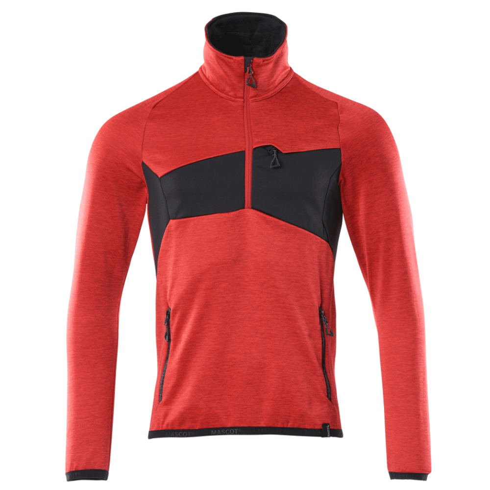 Mascot-Accelerate-18003-1-2-Zip-Fleece-Sweatshirt-Workwear-Nation-Ltd-6279 - Bobobiy