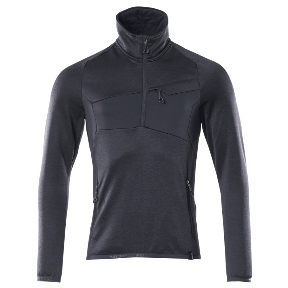 Mascot-Accelerate-18003-1-2-Zip-Fleece-Sweatshirt-Workwear-Nation-Ltd-8334 - Bobobiy