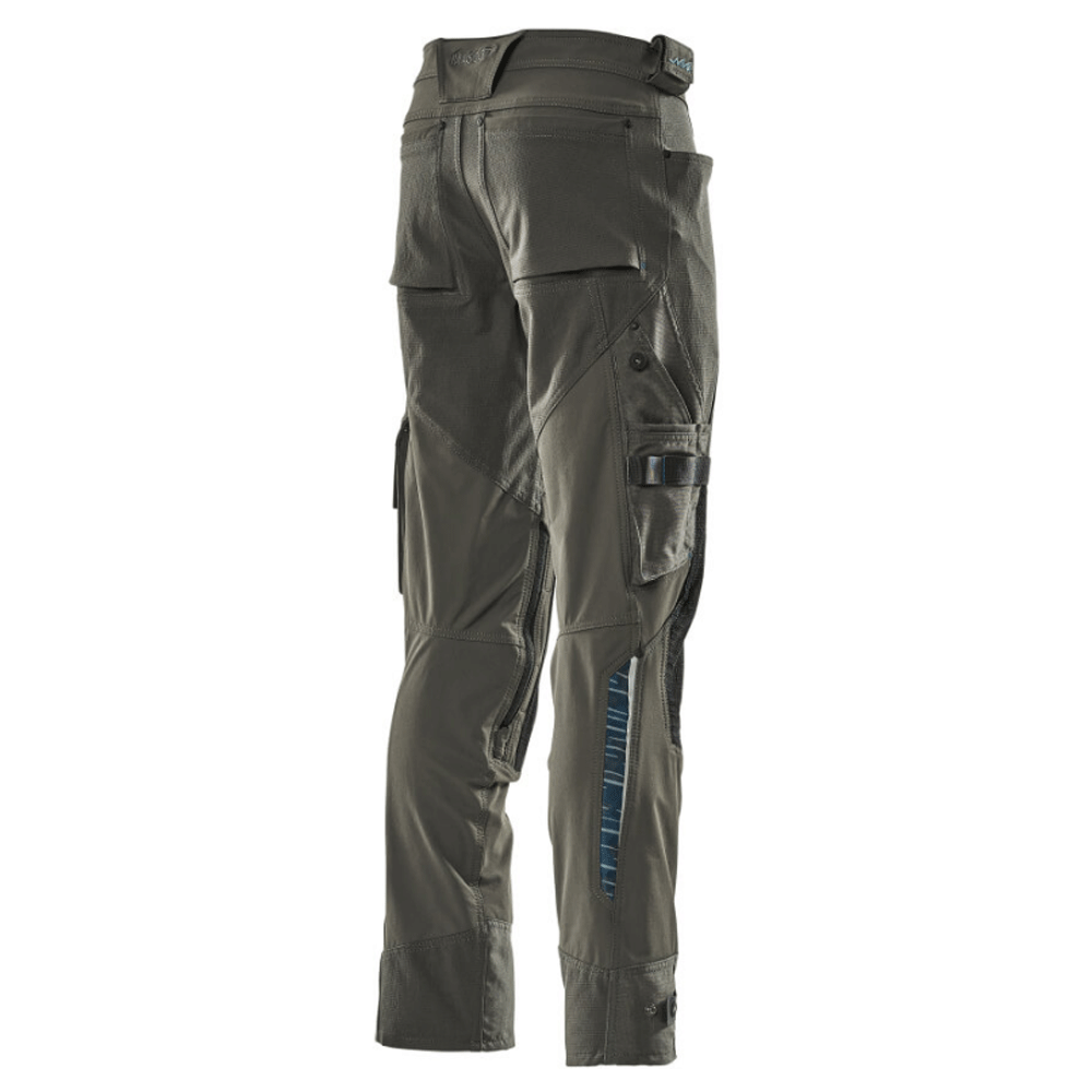 Mascot-Adanced-17079-Water-Repellent-Stretch-Kneepad-Work-Trouser-Grey-Workwear-Nation-Ltd-3774 - Bobobiy