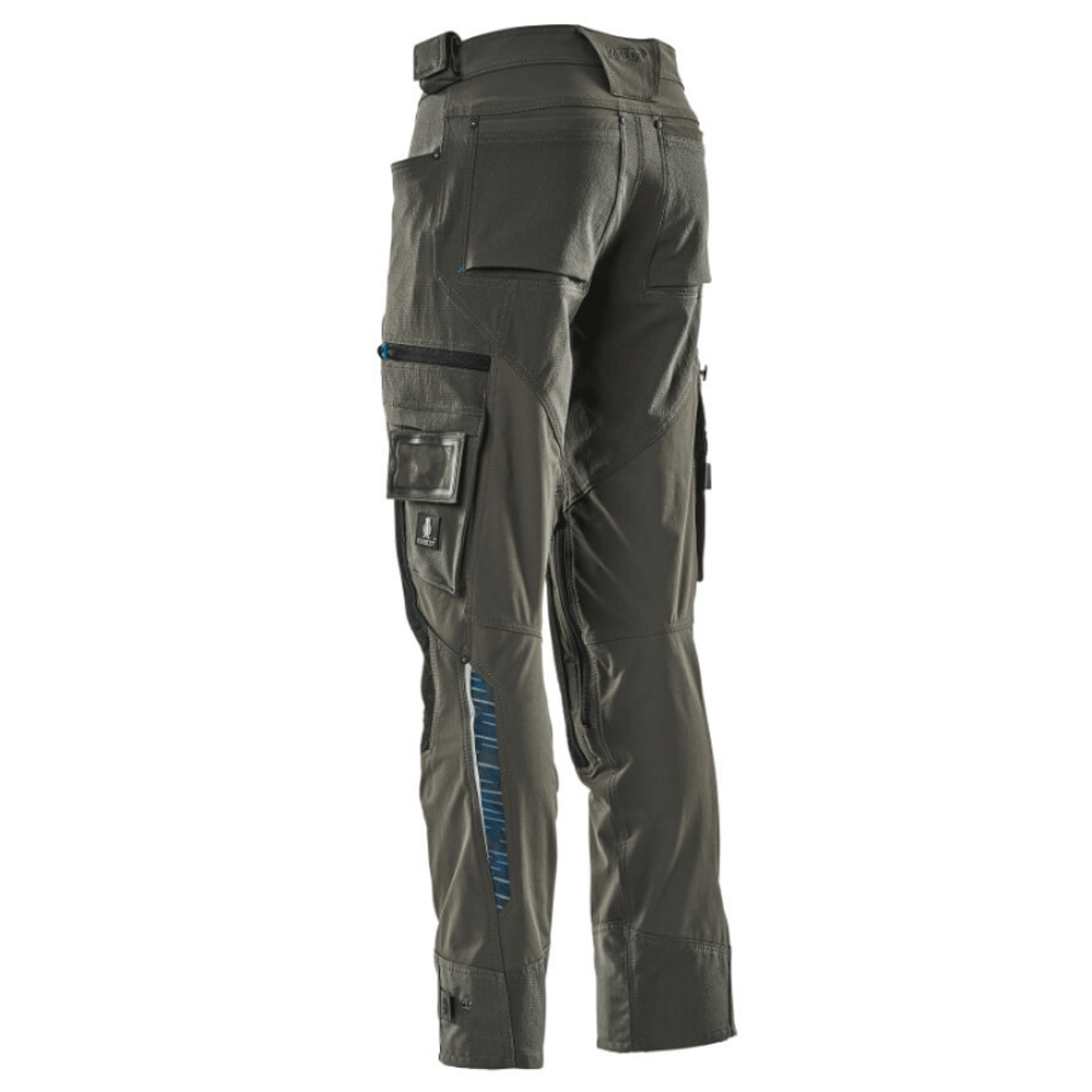 Mascot-Adanced-17079-Water-Repellent-Stretch-Kneepad-Work-Trouser-Grey-Workwear-Nation-Ltd-5212 - Bobobiy