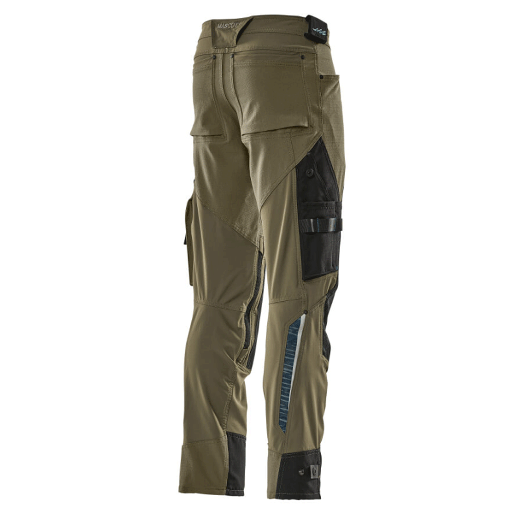 Mascot-Adanced-17079-Water-Repellent-Stretch-Kneepad-Work-Trouser-Moss-Green-Workwear-Nation-Ltd-8794 - Bobobiy