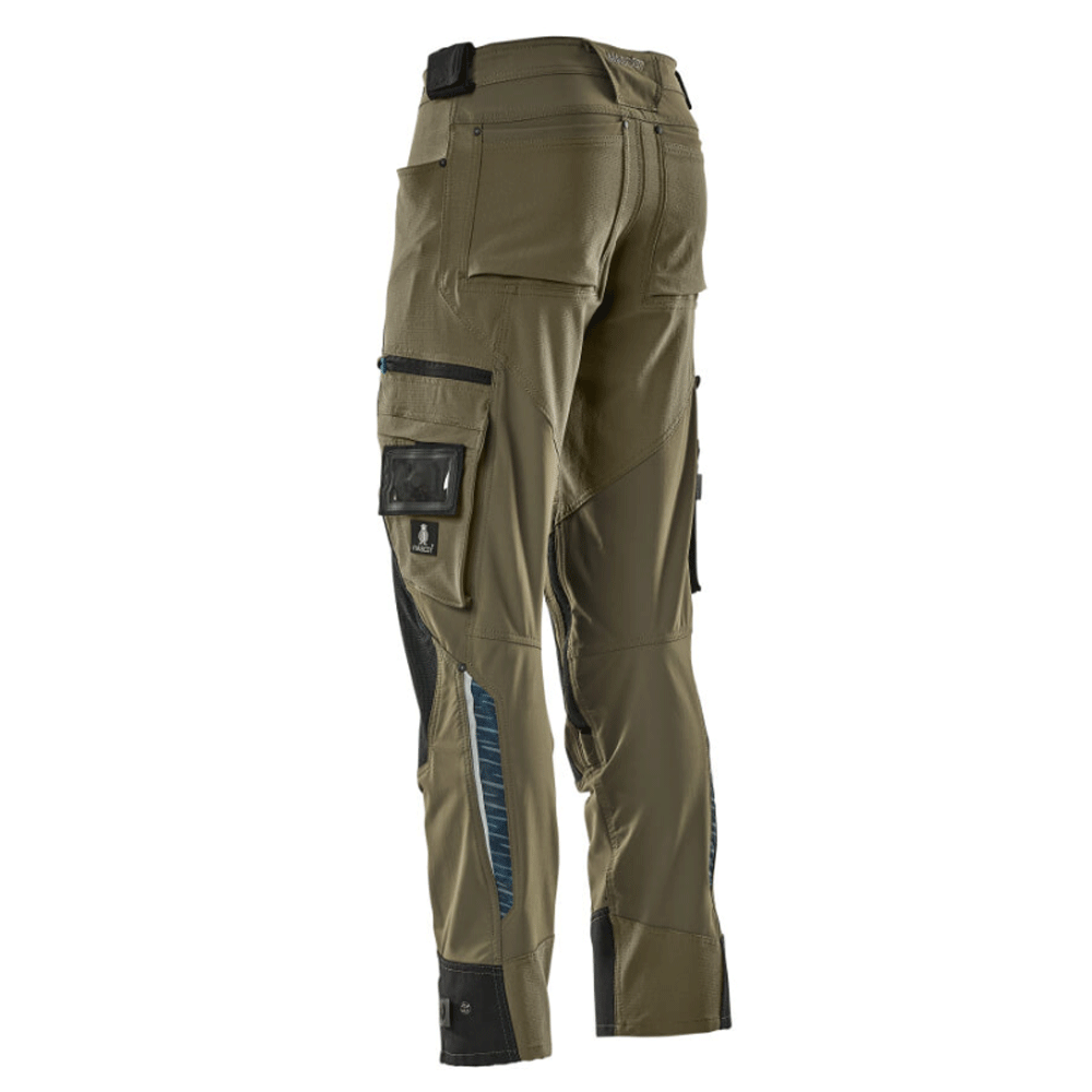 Mascot-Adanced-17079-Water-Repellent-Stretch-Kneepad-Work-Trouser-Moss-Green-Workwear-Nation-Ltd-8809 - Bobobiy