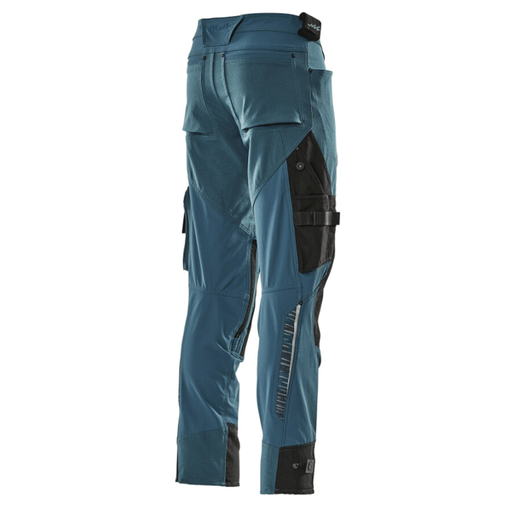 Mascot-Adanced-17079-Water-Repellent-Stretch-Kneepad-Work-Trouser-Petrol-Blue-Workwear-Nation-Ltd-2474 - Bobobiy