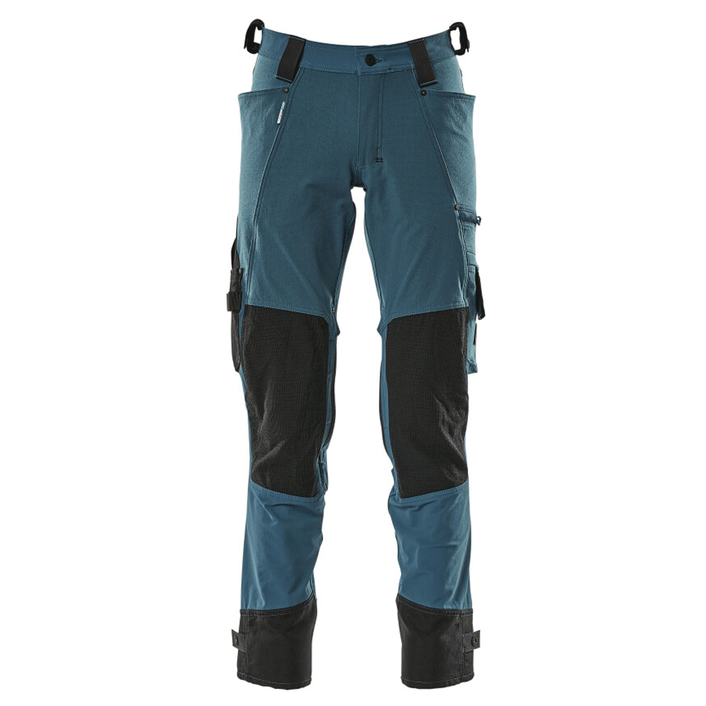 Mascot-Adanced-17079-Water-Repellent-Stretch-Kneepad-Work-Trouser-Petrol-Blue-Workwear-Nation-Ltd-5299 - Bobobiy