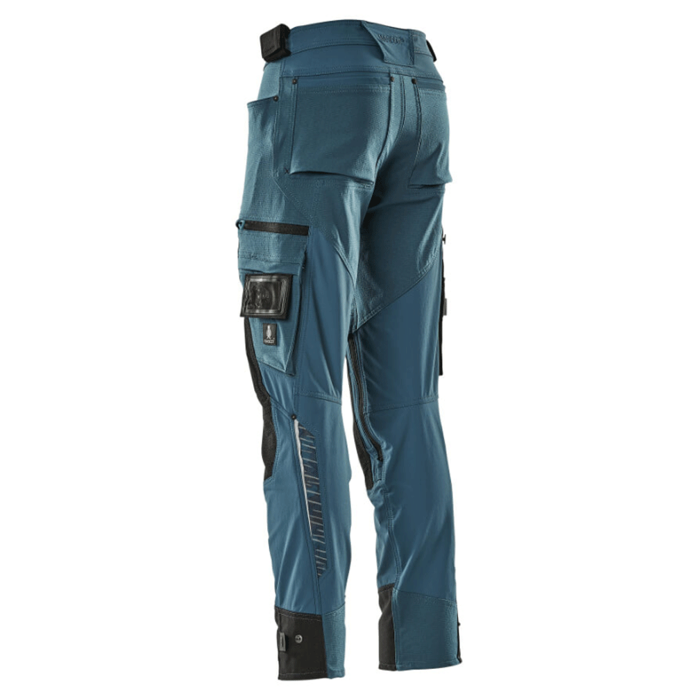 Mascot-Adanced-17079-Water-Repellent-Stretch-Kneepad-Work-Trouser-Petrol-Blue-Workwear-Nation-Ltd-559 - Bobobiy